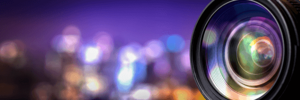 camera, purple, lights