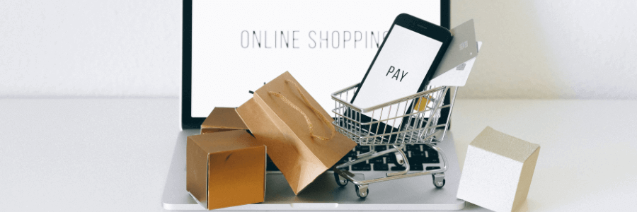 shopping online, packages, retail industry