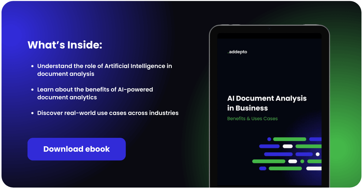 Ebook: AI Document Analysis in Business