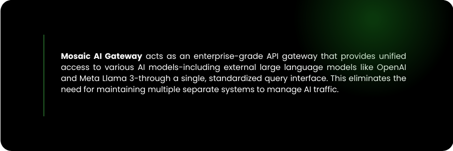 What is Mosaic AI Gateway
