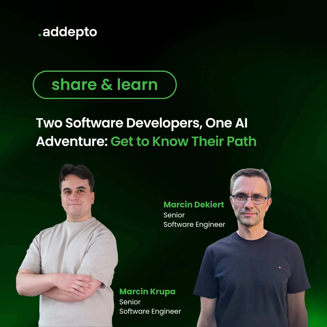Graphic with Addepto's Software Engineers